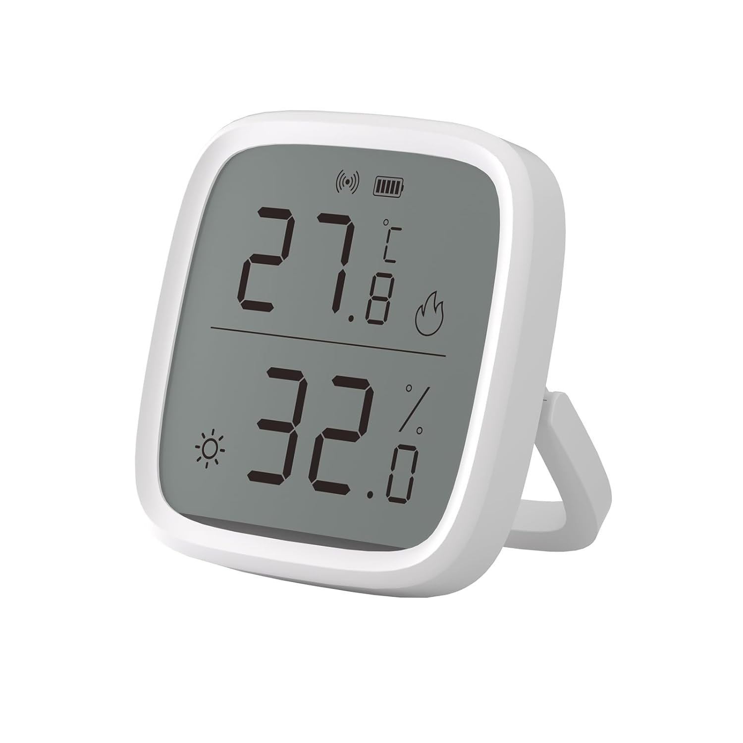 SONOFF Zigbee Indoor Temperature Humidity Sensor, SNZB-02D LCD Zigbee Thermometer Hygrometer, Works with Alexa & Google Home for Remote Monitoring and Home Automation, ZigBee 3.0 Hub Required, 1-Pack