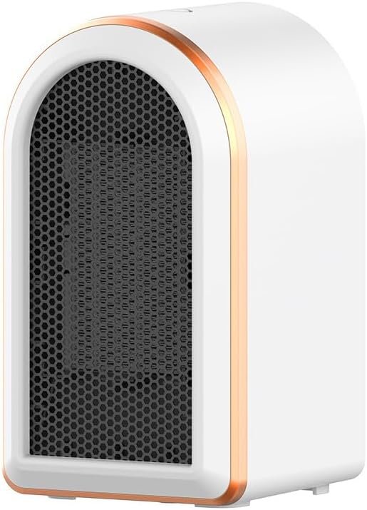 Electric Space Heater,Portable Energy Efficient Space Heaters for Indoor Use,Two-Speed Portable Heater Fan for Office with Adjustable,Overheating Protection,Dumping Shutdown (White)