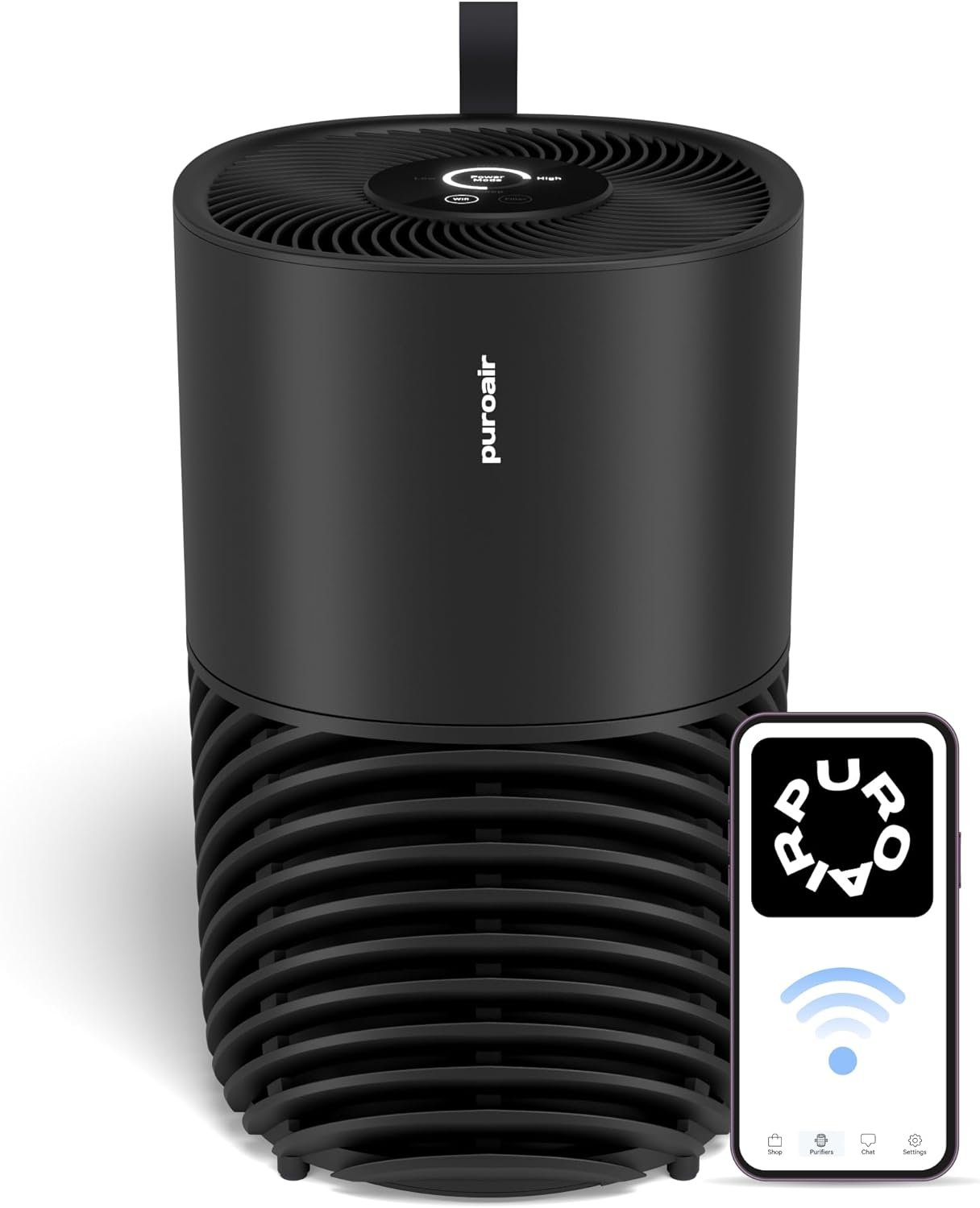 PuroAir 130i HEPA Air Purifiers for Home Pets – Covers Up To 600 Sq Ft – Filters Up To 99.9% of Pollutants, Smoke, Pollen, Dust – Quiet HEPA Air Filter – Air Purifiers for Bedroom