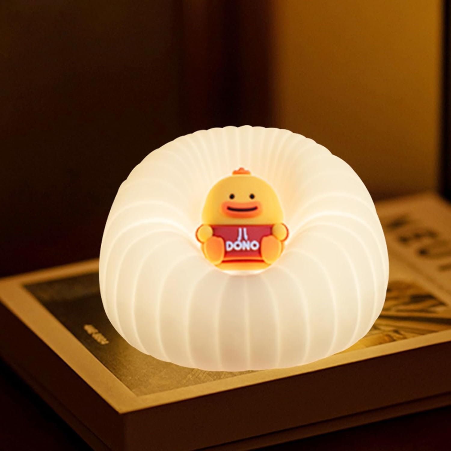 Cute Sofa Night Light for Kids – Dimmable Silicone Touch Lamp with Timer, Portable Squishy Night Light for Baby Nursery Rechargeable Sofa Lamps Lights for Kids Room Decor Gifts for Toddler (Cream)