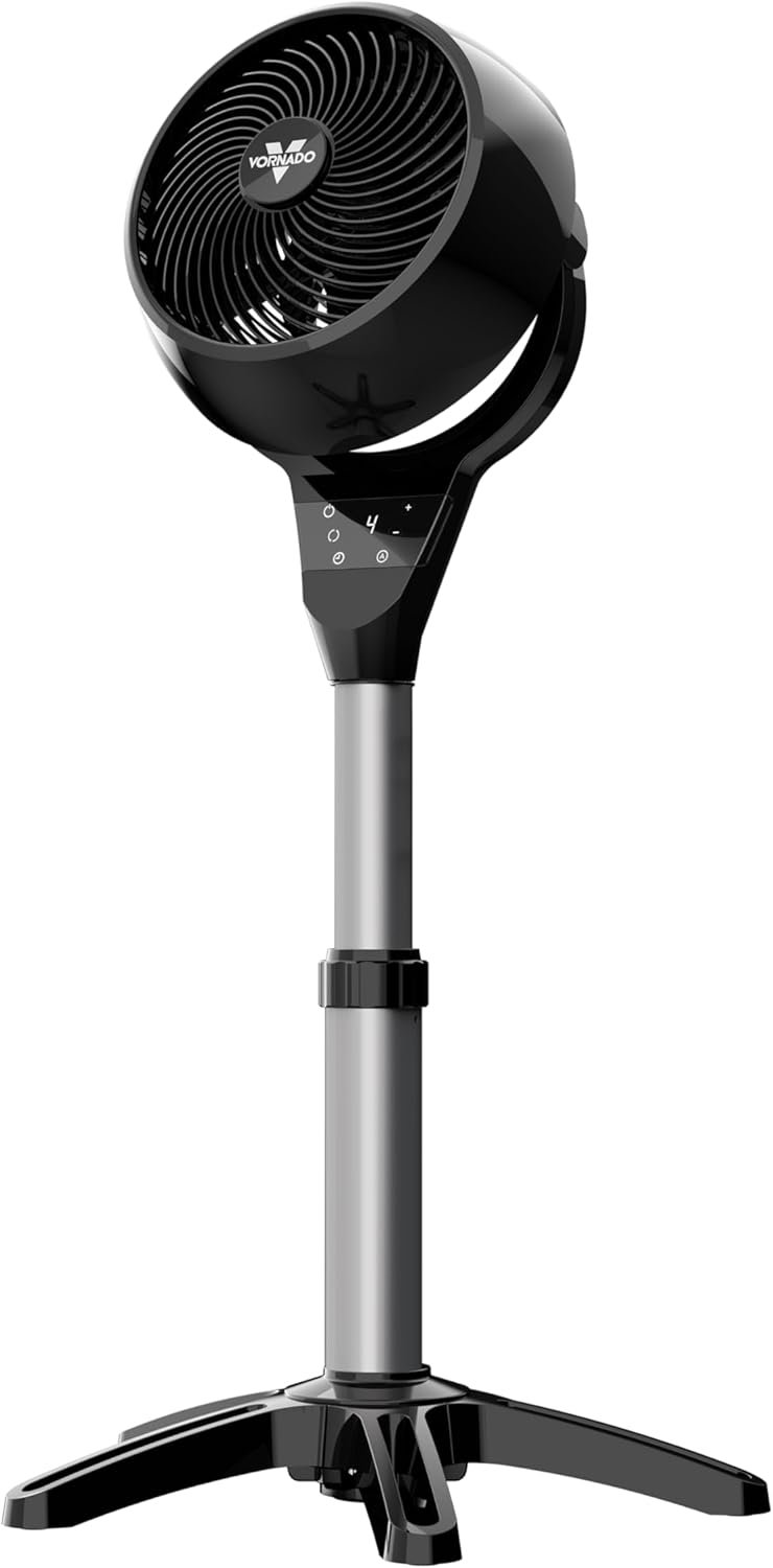Vornado 6803 OSC Whole Room Pedestal Circulator with Oscillation, Included Remote, 29-39” Adjustable Height, Timer, Aromatherapy with Included Scent Pads, 4 Speed Settings, Easy-Clean Removable Grille