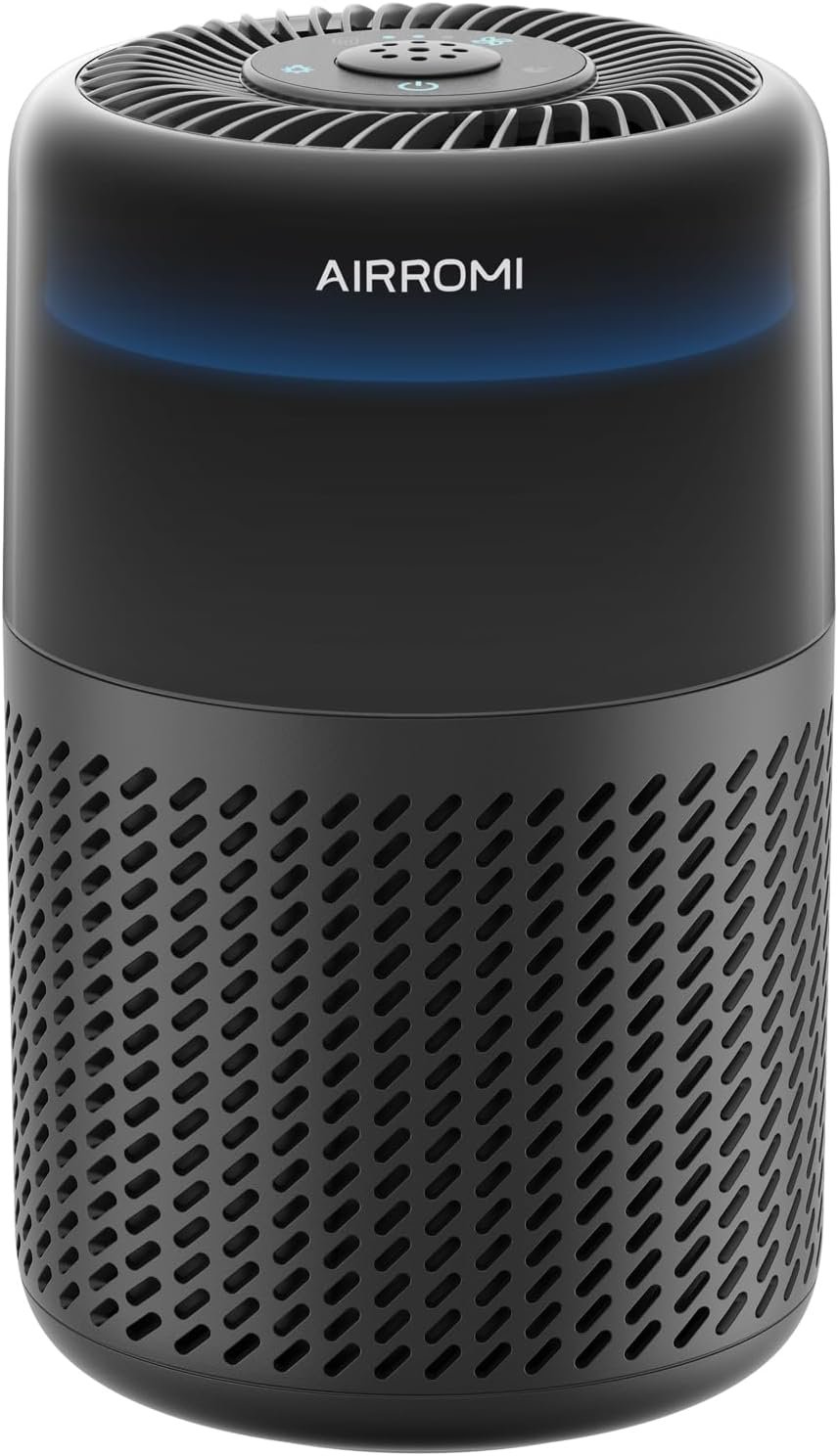 AIRROMI HEPA Air Purifier for Bedroom&Home,Pet Air Purifier for Home Pets,Removes Pet Odor,Cat Litter Smell,Dust,Smoke&Allergies,Quiet Room Air Purifier with Scents,360°Air Cleaner,A2005 Black