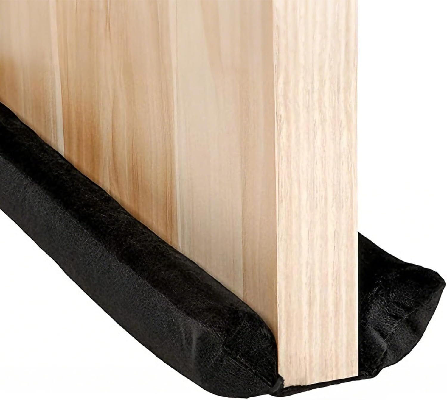 Adjustable Door Draft Stopper 31-35 Inch – 6-Section Anti-Pinch, Soft Velvet, No Tools, Machine Washable, Windproof & Noise Reducing Door Seal for Interior/Exterior, Fits Gaps Up to 1.75 Inches