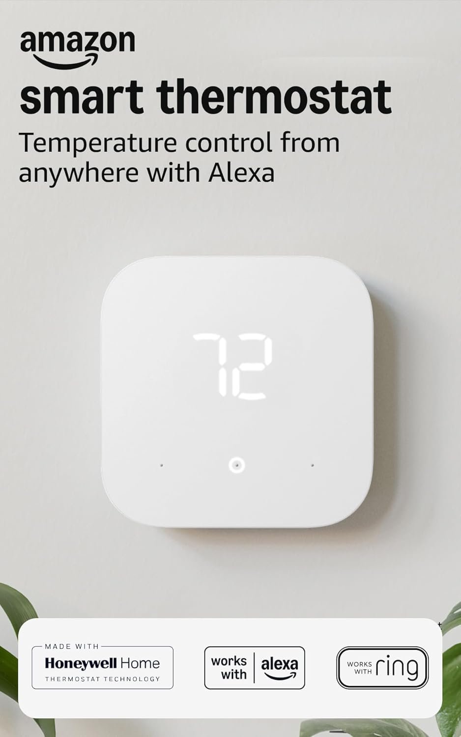 Amazon Smart Thermostat with C-Wire Adapter