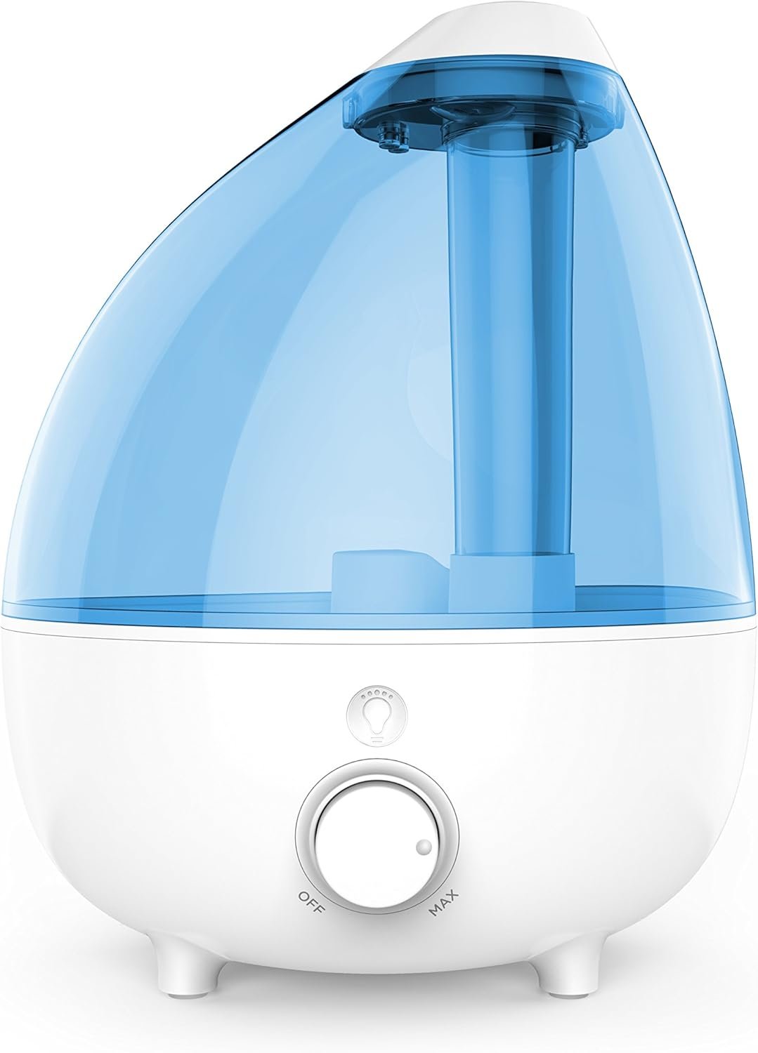 Pure Enrichment MistAire XL Ultrasonic Cool Mist Humidifier – All Day Operation for Large Rooms, 1 Gallon Tank, Variable Mist Control, Automatic Shut-Off, Whisper Quiet, and Optional Night Light