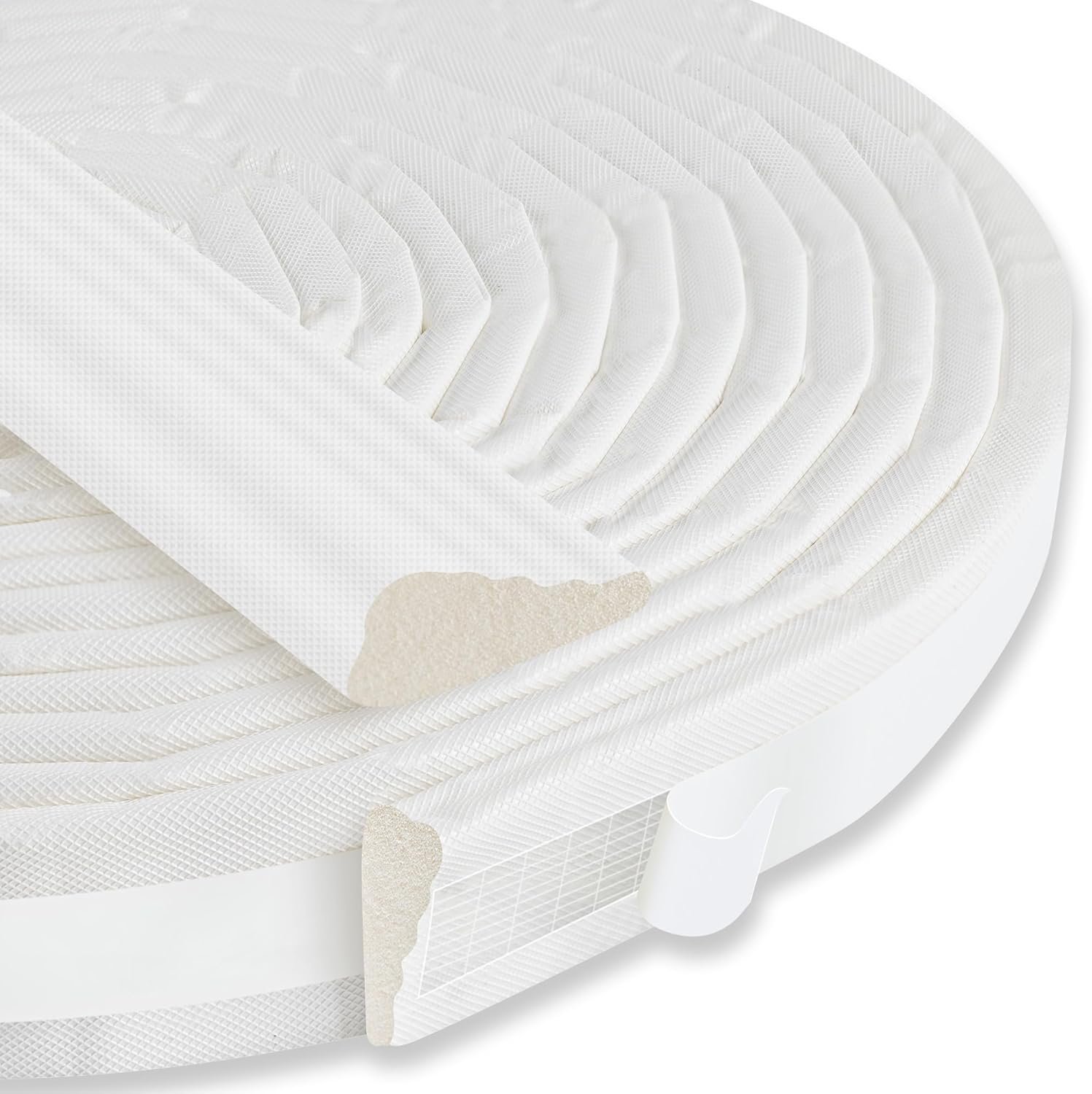 236″ Wedge-Shaped Foam Window Seal Strip, Door Weather Stripping, Soundproof Front Door Frame Seal, Self-Adhesive Winter Insulation for Doors & Windows, Draft Stopper Gap Filler, White