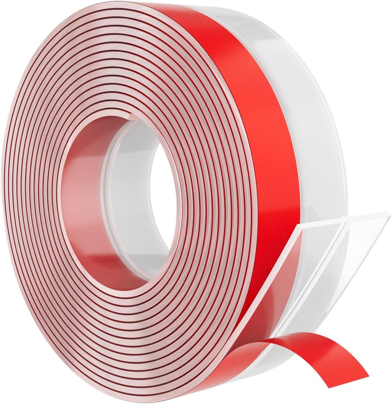 Elvone 20 ft x 1 in Weather Stripping, Door Draft Stopper Silicone Gap Seal Strip for House and Glass Shower Doors for Side Gaps of Door and Windows, Clear