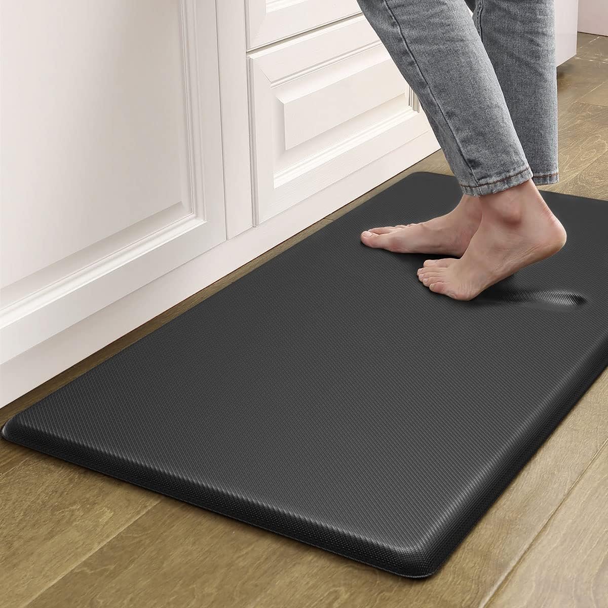 Artnice Kitchen Mats for Floor, 3/4 Inch Thick Anti Fatigue Mats for Kitchen Floor, Non-Slip Standing Desk Mat, Waterproof Cushioned Kitchen Rugs for Home, Office, Sink, Laundry (17.3″ x 28″)