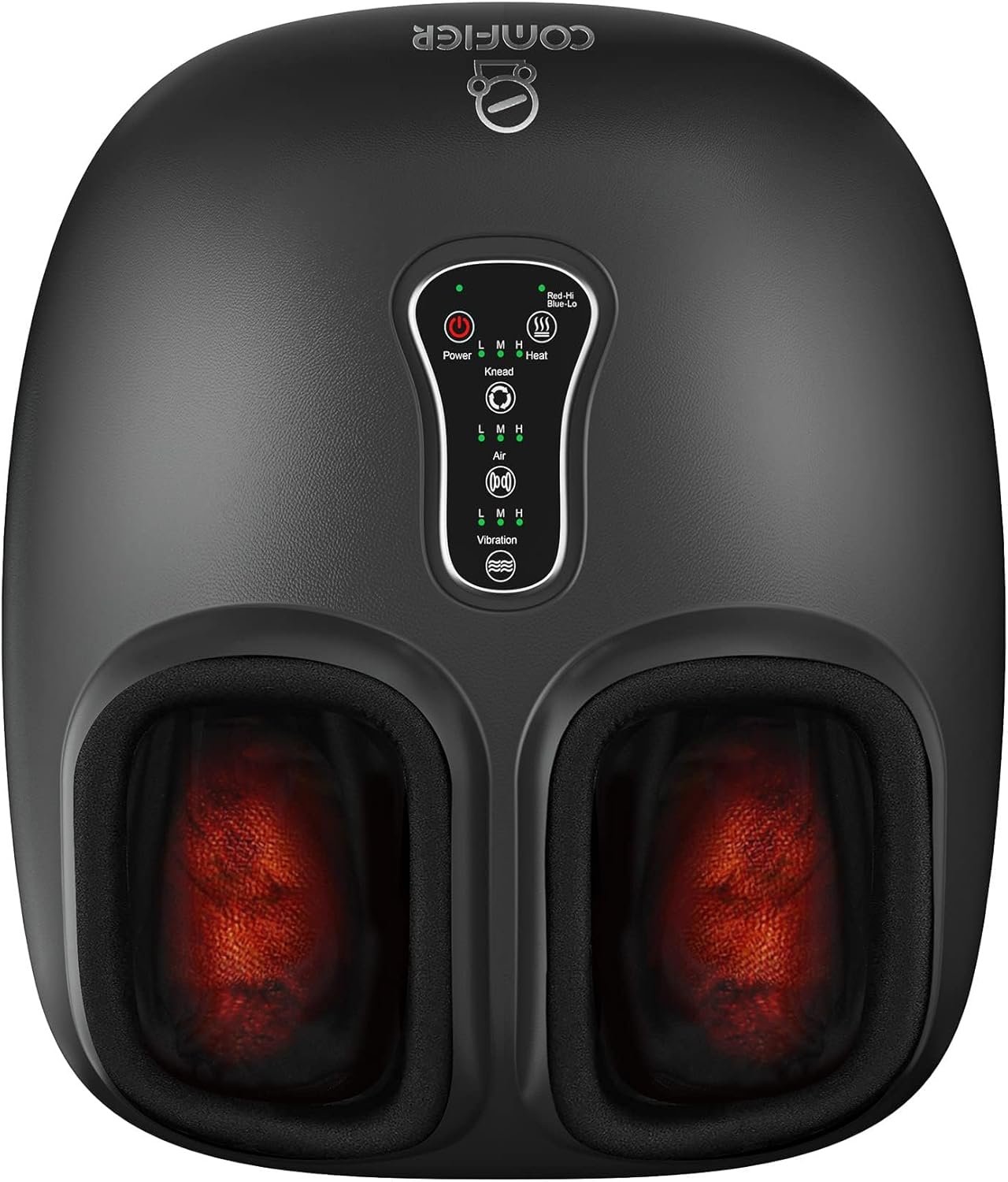 COMFIER [2026 Shiatsu Foot Massager with Fast Heat,Kneading Rolling Compression,Extra Vibration, FSA Eligible HSA Store, Plantar Fasciitis,Neuropathy Pain,Mothers Day Gifts for Women,Bigger Size 13“