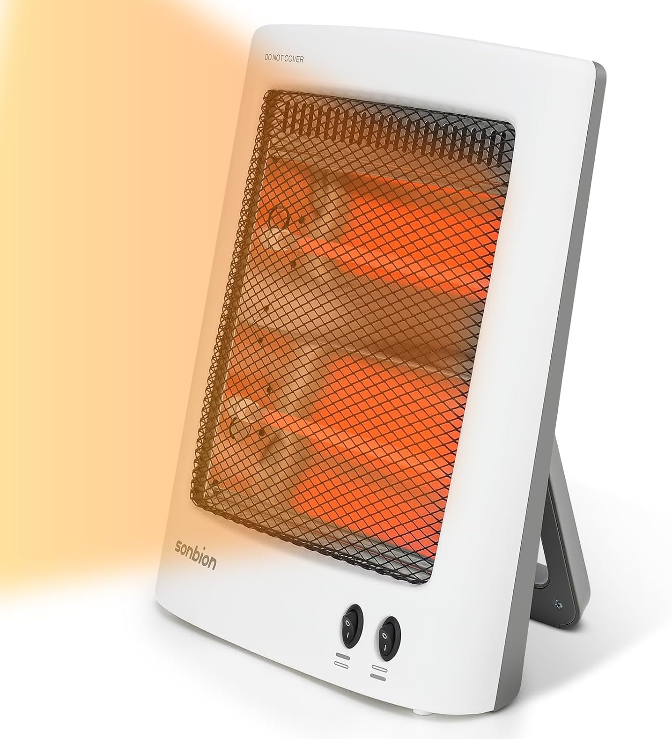 Radiant Space Heater, Portable Electric Heater, Infrared Heaters for Indoor Use, Halogen Heater for Garage Office, Foldable Holder, Overheat and Tip-over Protection, ETL Listed