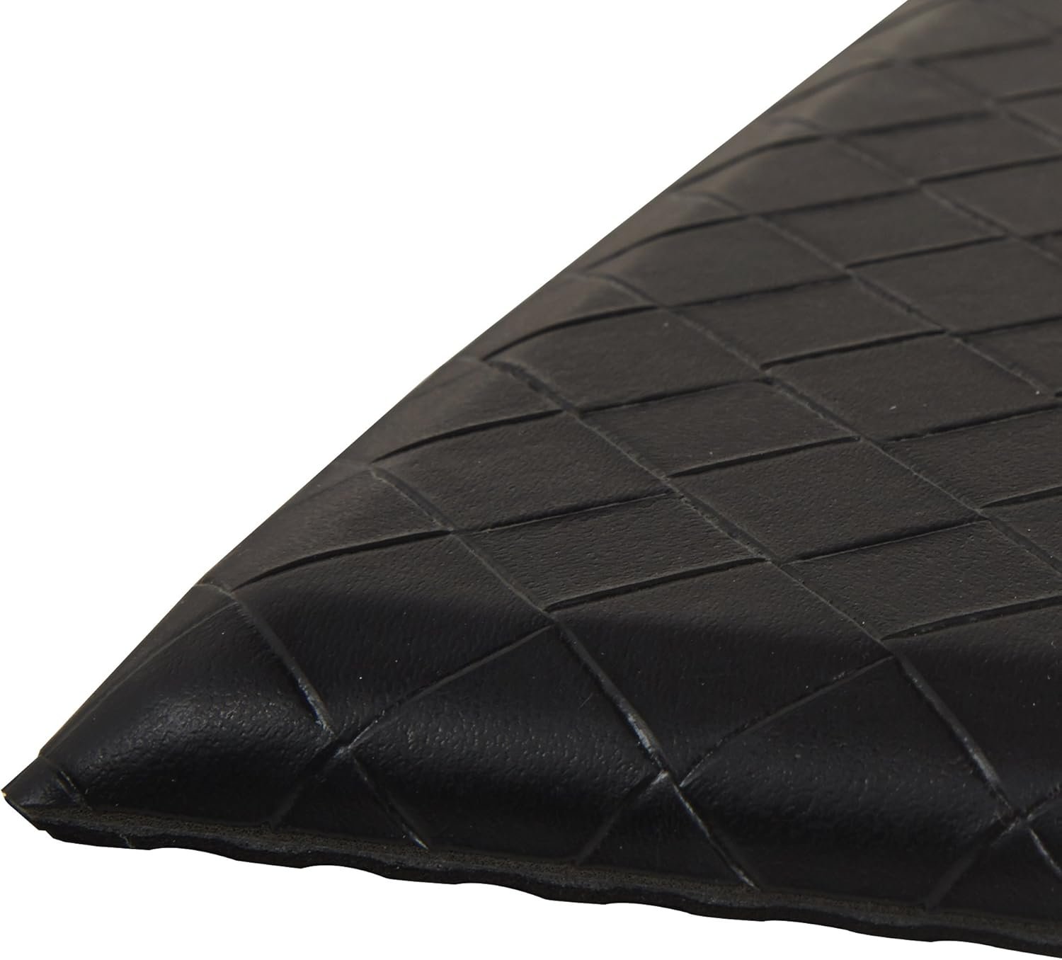 Amazon Basics Anti-Fatigue Standing Mat, Non-Slip, Cushioned Comfort Mat for Home, Office and Kitchen, 20″ x 36″ x 0.6″, Black, 1-Pack