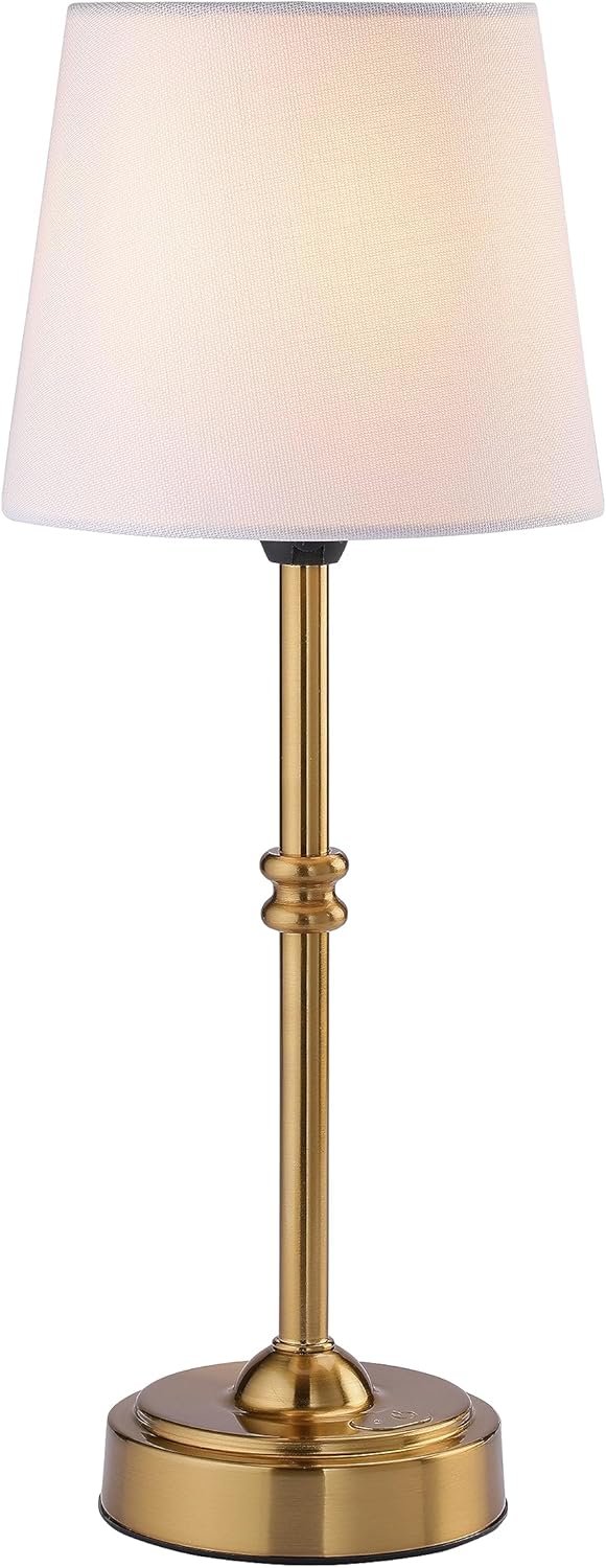 O’Bright Seraph – Cordless LED Table Lamp with Dimmer, Built-in Rechargeable Battery, 3-Level Brightness, Patio Table Lamp, Bedside Night Lamp, Ambient Light for Restaurant, Antique Brass