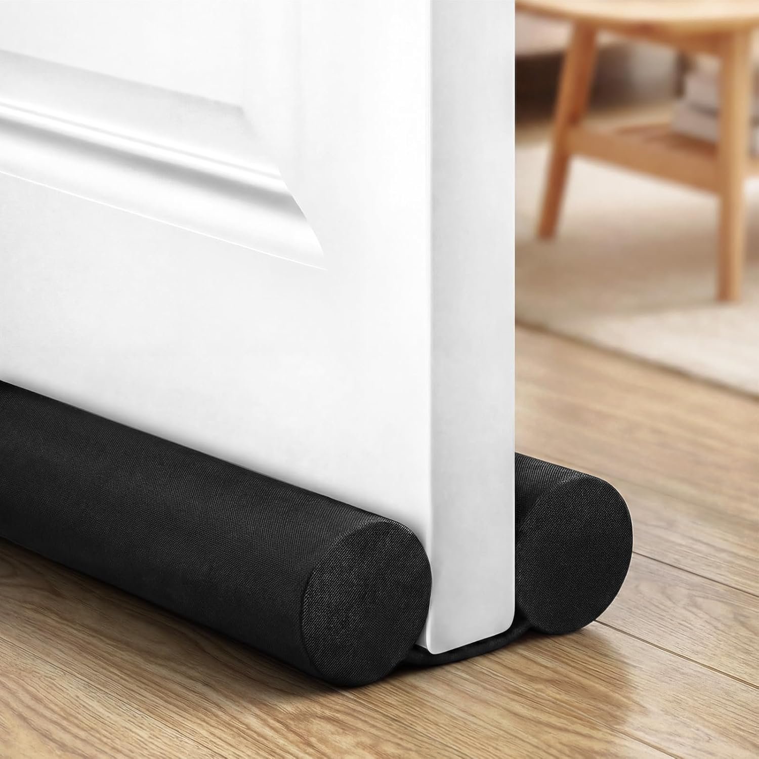 Door Draft Stopper – 36 inch, Reduces Air Draft, Draft Stopper for Bottom of Door, Gap Filler, Door Seal for Improved Insulation, Black