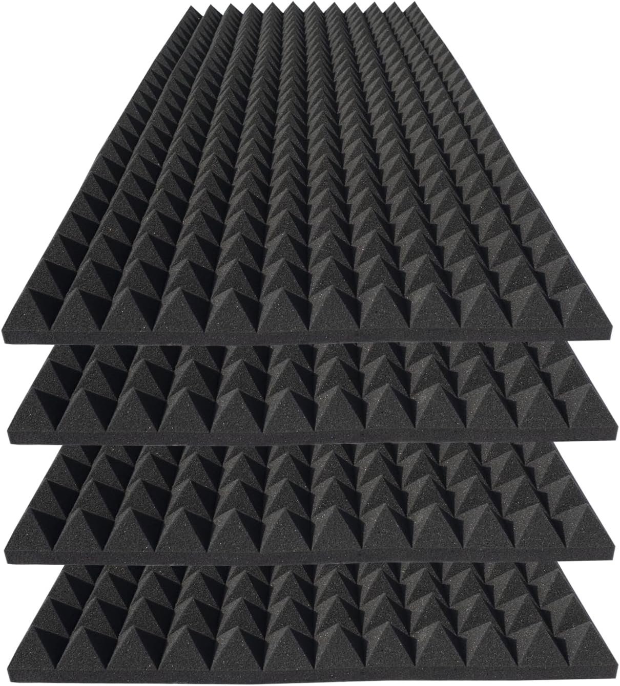 4 Pack Acoustic Foam,48x24x2 Inch Sound Proof Panel for Walls,High Density Fire Resistant Soundproof Panels for Home,Studio,Reducing Noise & Echo