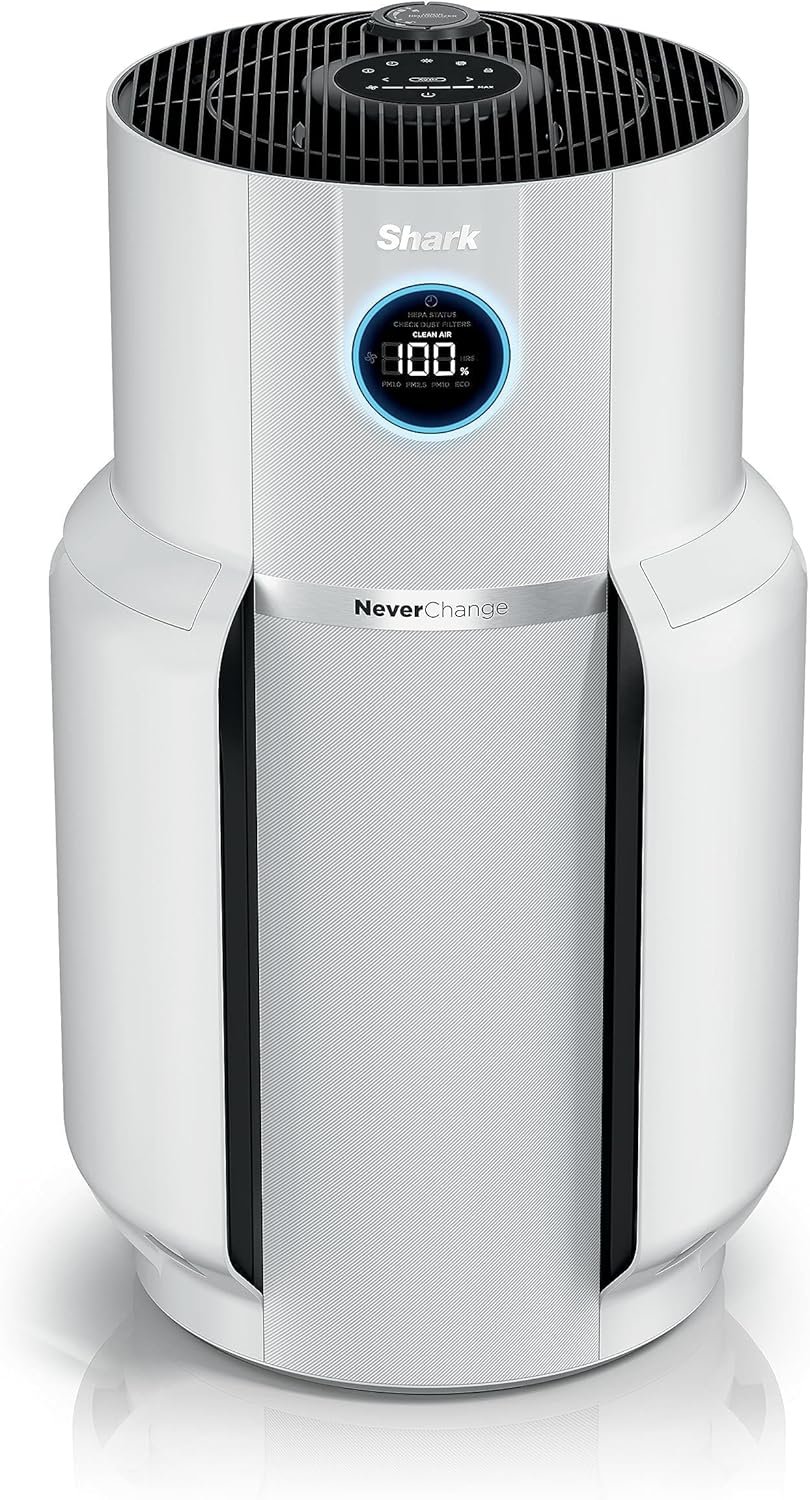 Shark R-HP302 NeverChange Air Purifier MAX 1400 sq.ft. 5-Year Filter Life Odor Neutralizer, White – Certified Refurbished