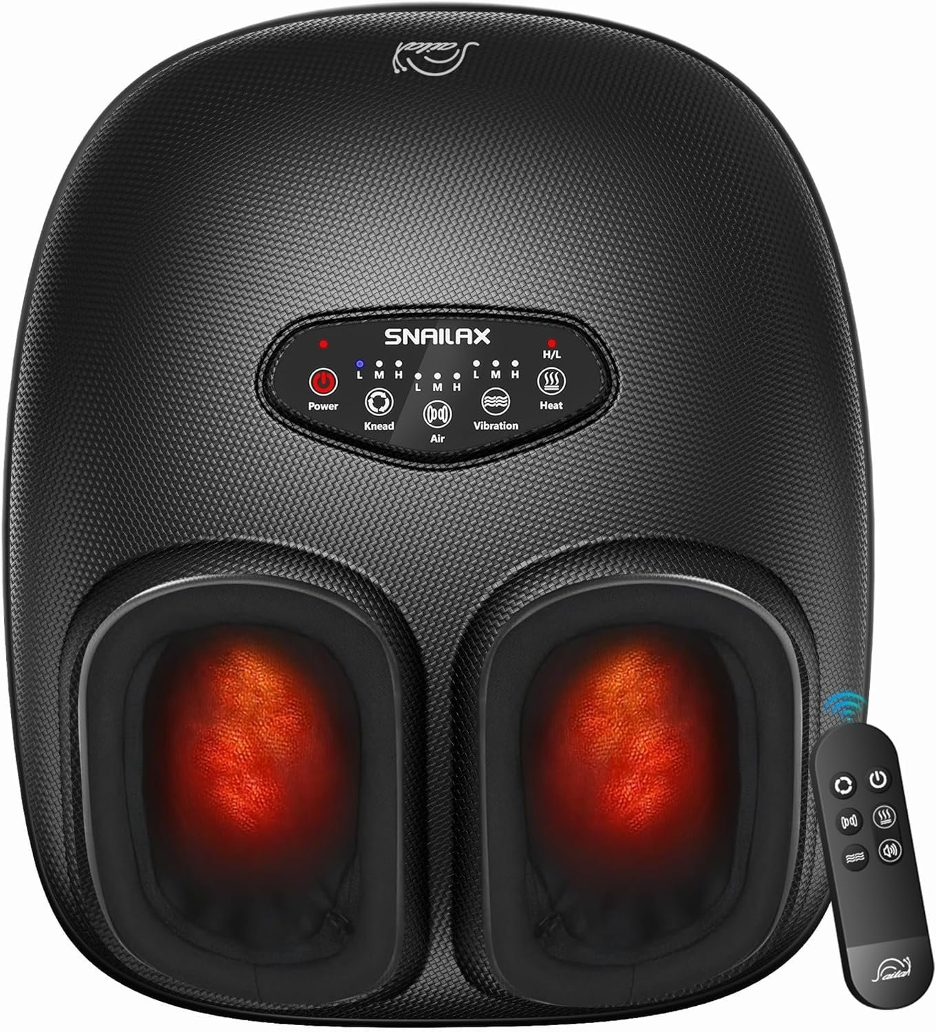 Snailax 2026 Shiatsu Foot Massager with Heat, Deep Kneading, Compression, Vibration,FSA Eligible Hsa Electric Feet Massage Machine for Plantar Fasciitis,Neuropathy,Remote Control,Size 13,Gifts for Mom