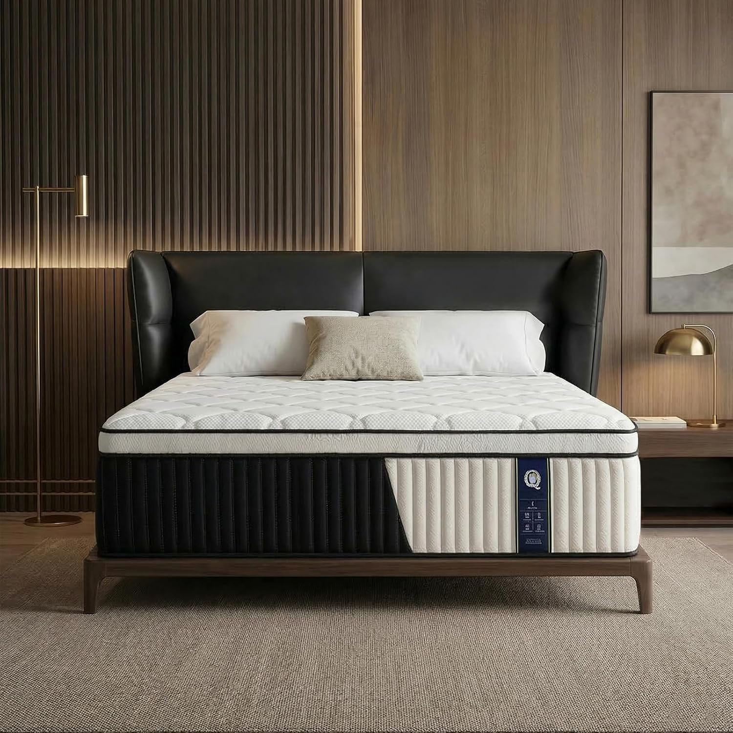 Full Hybrid Mattress, 12 Inch Medium Firm Mattress with Foam & Individually Wrapped Pocket Springs, Pressure Relief Mattress in a Box