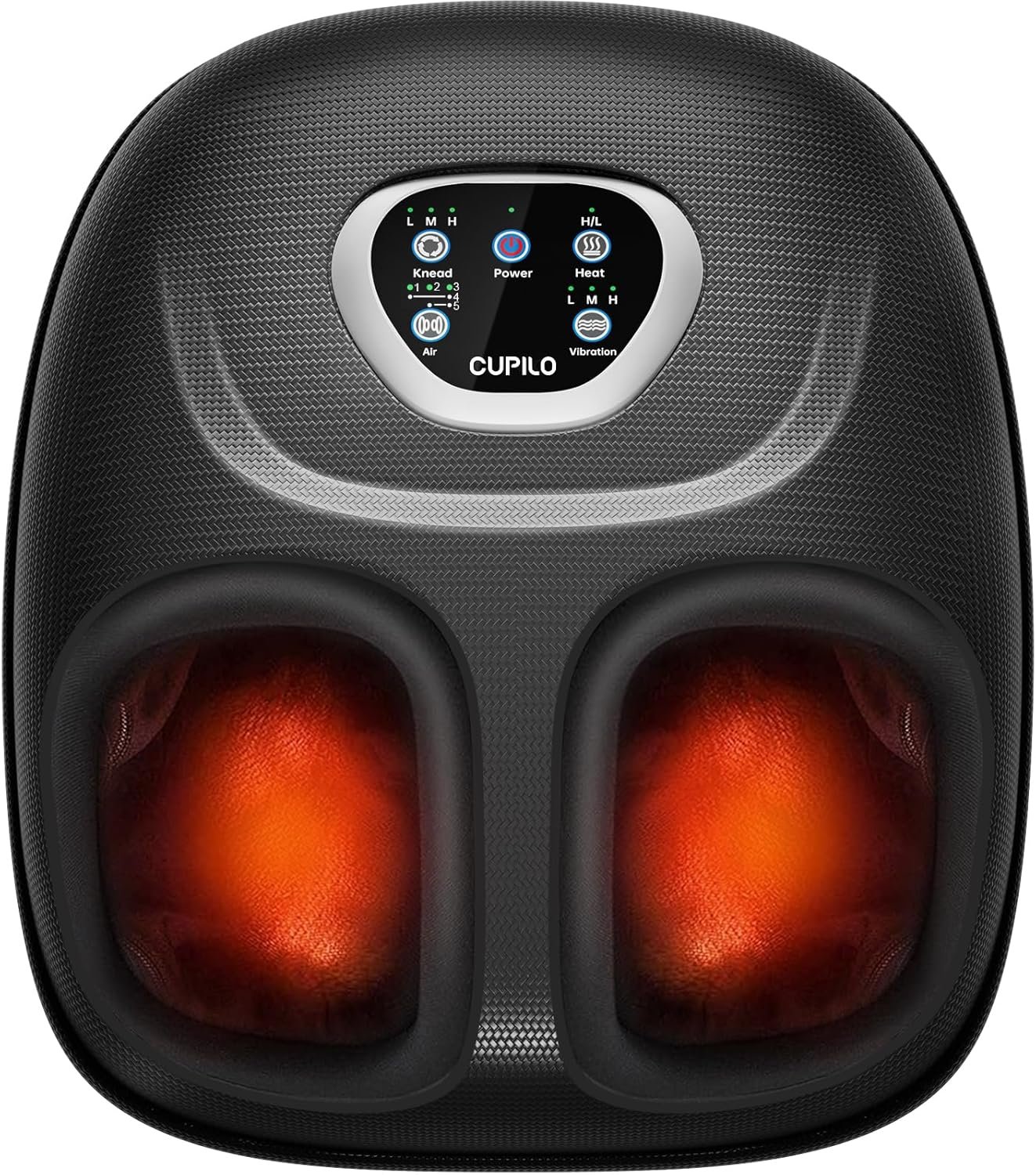 CuPiLo Foot Massager FSA Eligible HSA, 2026 Upgraded Mothers Day Gifts for Mom, Feet Massager with Heat for Plantar Fasciitis Relief, 5 Levels Compression & Vibration Massage for Neuropathy