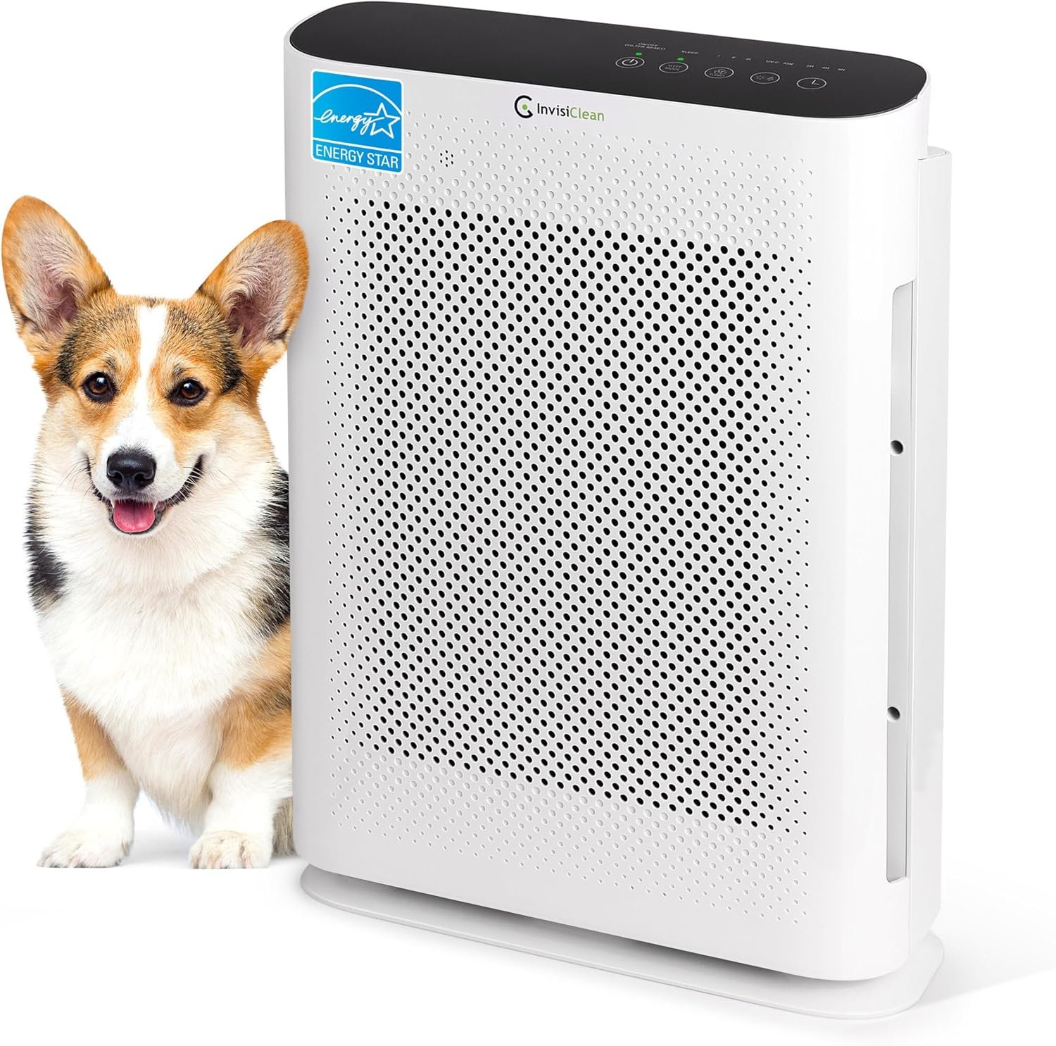 Air Purifier for Home Allergies & Pets | 4-in-1 H13 True HEPA Filter/Ionizer/Carbon + UV Light | Portable Air Purifiers for Large Room & Bedroom Odor Elimination – InvisiClean Aura II