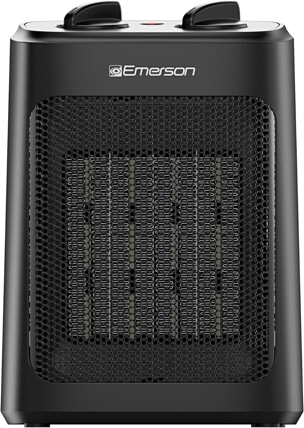 Emerson SH1501 1500W Electric Space Heater, Portable with 3 Level Thermostat, PTC Ceramic Fast Heating/Fan Modes, Indoor Use
