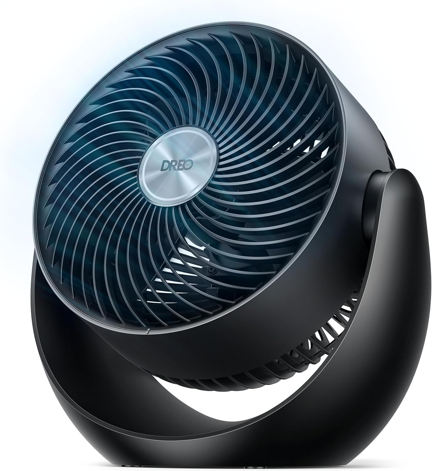 DREO Fan for Bedroom, Table Air Circulator for Whole Room, 11 Inch, 60ft Strong Airflow, 120° adjustable tilt, 20db Low Noise, Quiet, 3 Speeds, 2025 New Desk Fan for Office, Kitchen, Home