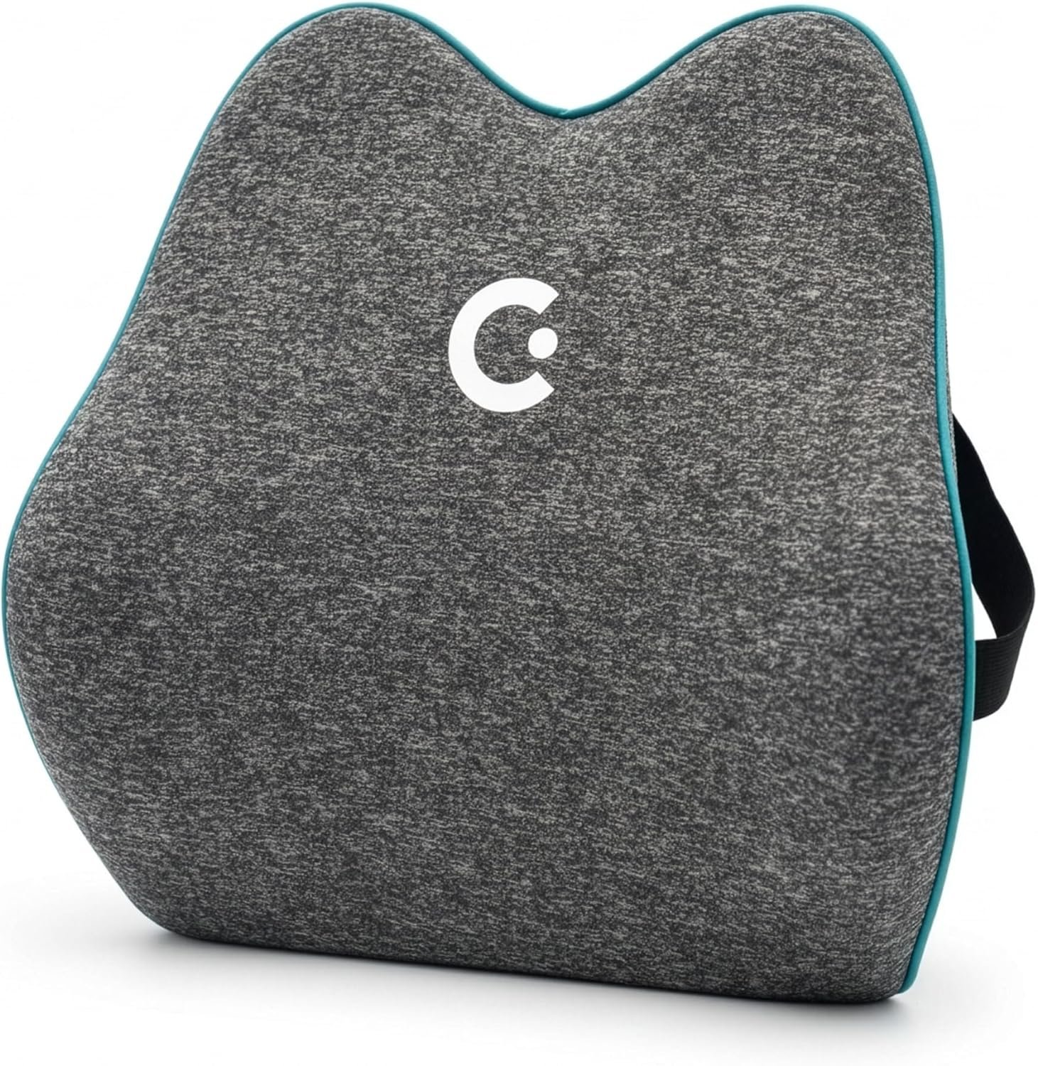 Cubii Cushii V2 Back Support Cushion for Lower Back Support, Lumbar Support Pillow with Contoured Design and Adjustable Strap for Office Chair, Desk Chair, Kitchen Chair and Couch