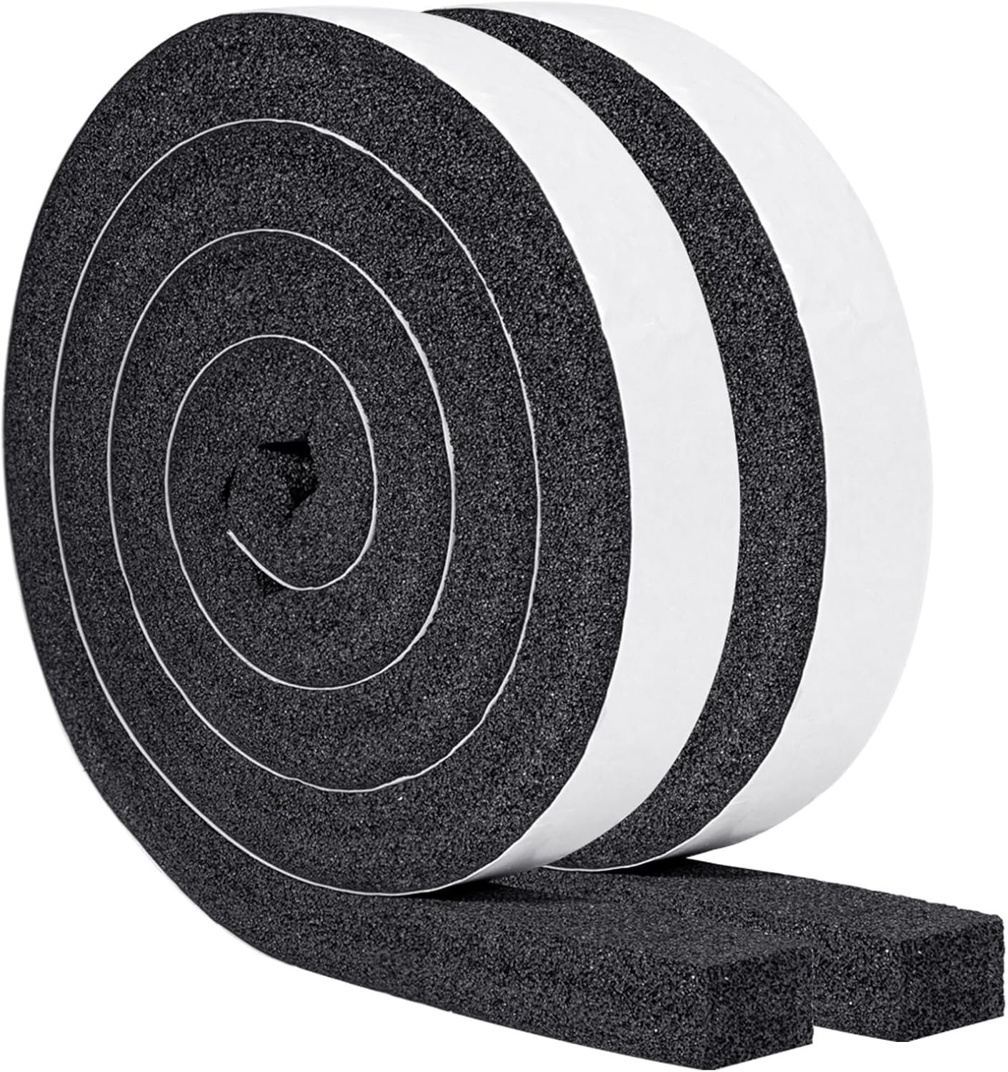 Yotache Air Conditioner Window Seal Kit – 1″x1″ High Resilience Weather Stripping Foam Tape for AC Windows & Door Insulation, Noise Reducing, Air Leak Proof, 13Ft Long (6.5Ft x 2 Rolls, Black)