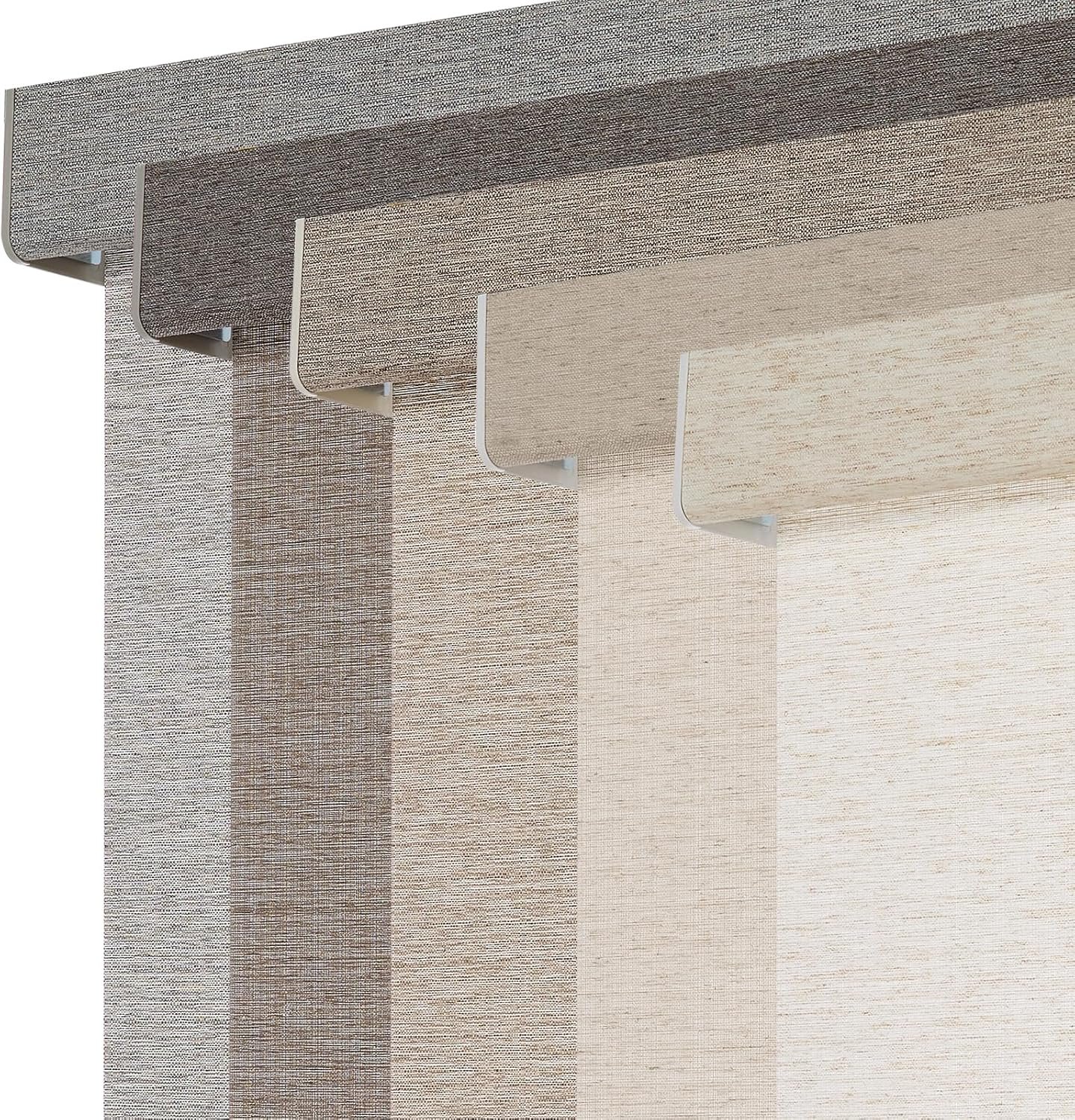 Persilux Light Filtering Roller Shades for Indoor Window Blinds,Cordless,Linen Fabric,Thermal Insulated Fabric UV Protection Shades for Home,Office,Bedroom,Door,Light Filtering-Cream,Custom Size